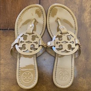 Tory Burch Miller Sandals size 7 - Patent Leather